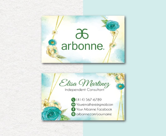 Best Arbonne Card Custom, Personalized Arbonne Business Cards AB79