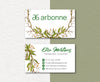 Golden Floral Arbonne Card Custom, Personalized Arbonne Business Cards AB87