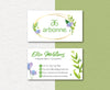 Elegant Leaves Arbonne Card Custom, Personalized Arbonne Business Cards AB94
