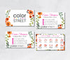 Color Street Business Card, Color Street Application Cards CL73