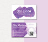 Personalized doTERRA Business Card, Custom QR Essential Oils Cards, Digital File DT114