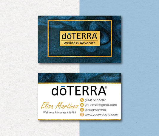 Personalized doTERRA Business Card, Essential Oils Cards, doTERRA Digital File DT115