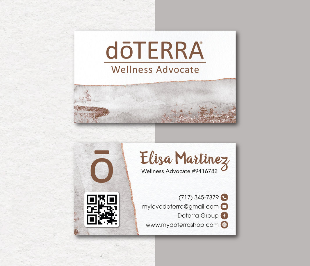 Doterra Cards - Personalized Doterra Business Cards Printable