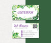 Personalized doTERRA Business Card, Essential Oils Cards, Custom QR Code, Digital File DT14