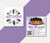 Personalized doTERRA Business Card, Essential Oils Cards, Custom QR Code, Digital File DT29
