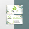 Leaves It Works Business Card, Personalized It Works Business Cards IW22