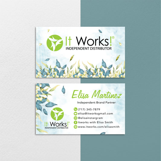 Natural It Works Business Card, Personalized It Works Business Cards IW24