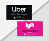Uber And Lyft Custom Card, Uber And Lyft Driver Card, Personalized Driver Business Cards LY10