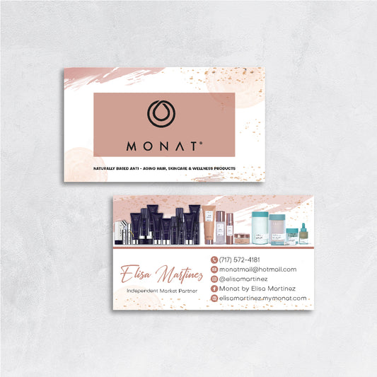 Marble Monat Business Card, Personalized Monat Business Cards MN176