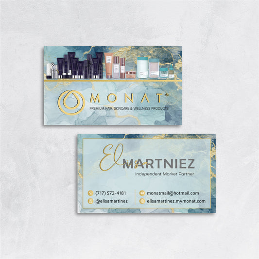 Marble Monat Business Card, Personalized Monat Business Cards MN184