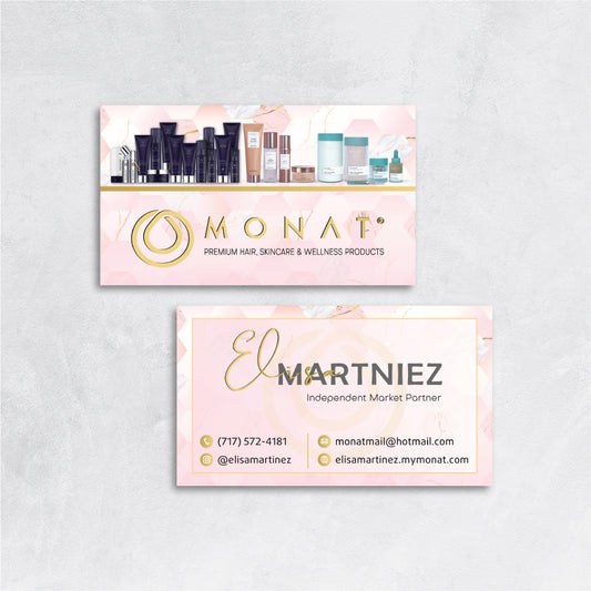 Mordern Monat Business Card, Personalized Monat Business Cards MN186