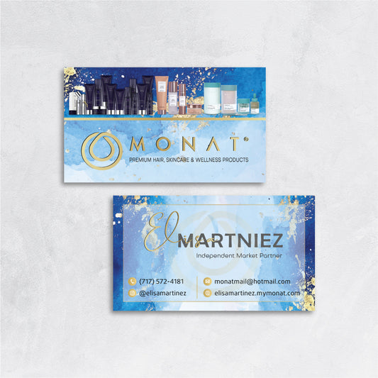 Marble Monat Business Card, Personalized Monat Business Cards MN187