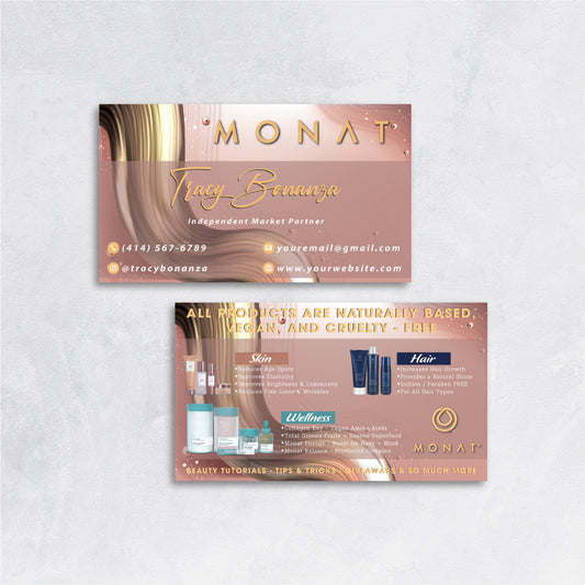 Luxury Monat Business Card, Personalized Monat Business Cards MN188