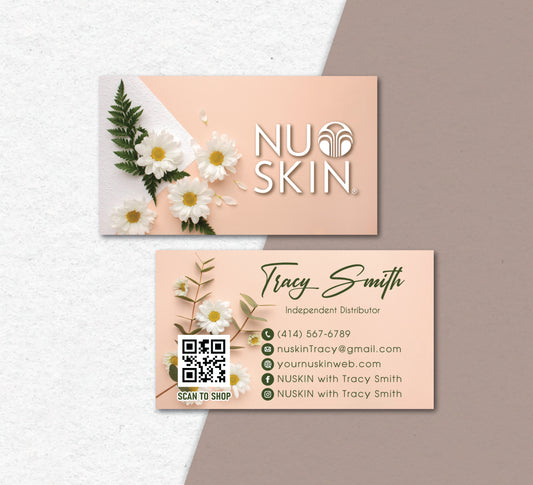 Personalized Nu Skin Business Cards, Printable NuSkin Business Cards, Customize NK28