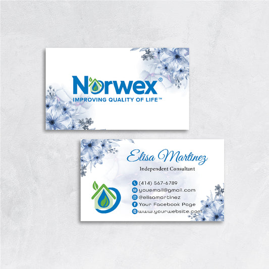 Watercoler Norwex Business Card , Personalized Norwex Business Cards NR40