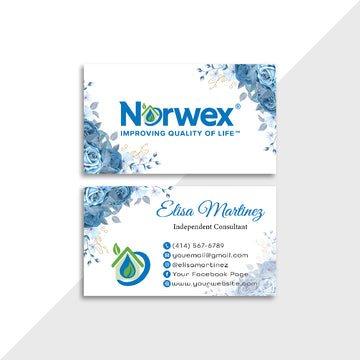 Watercoler Norwex Business Card , Personalized Norwex Business Cards NR41