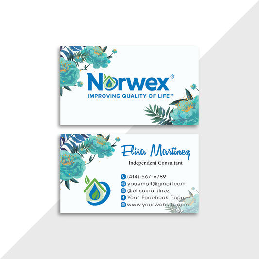 Watercoler Norwex Business Card , Personalized Norwex Business Cards NR42