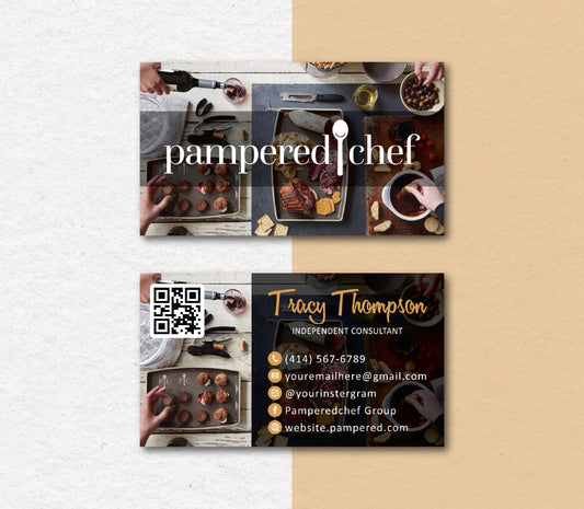Personalized Pampered Chef Business Cards, Pampered Chef Business Card, Digital PPC26