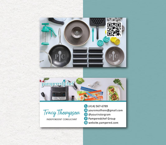 Personalized Pampered Chef Business Cards, Pampered Chef Business Card, Digital PPC28