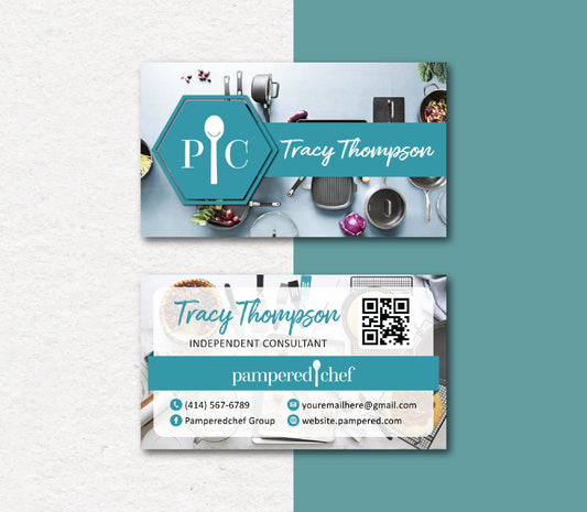 Personalized Pampered Chef Business Cards, Pampered Chef Business Card, Digital PPC29