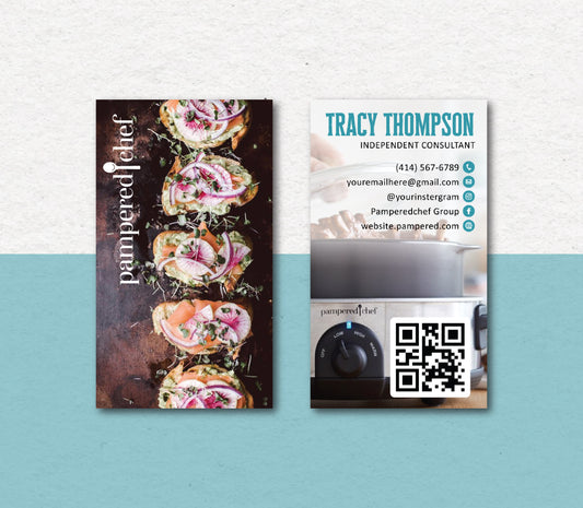 Personalized Pampered Chef Business Cards, Pampered Chef Business Card, Digital PPC30
