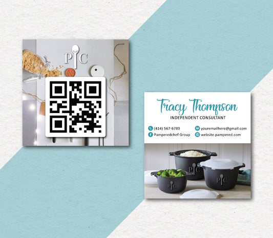 Personalized Pampered Chef Business Cards, Pampered Chef Business Card PPC34