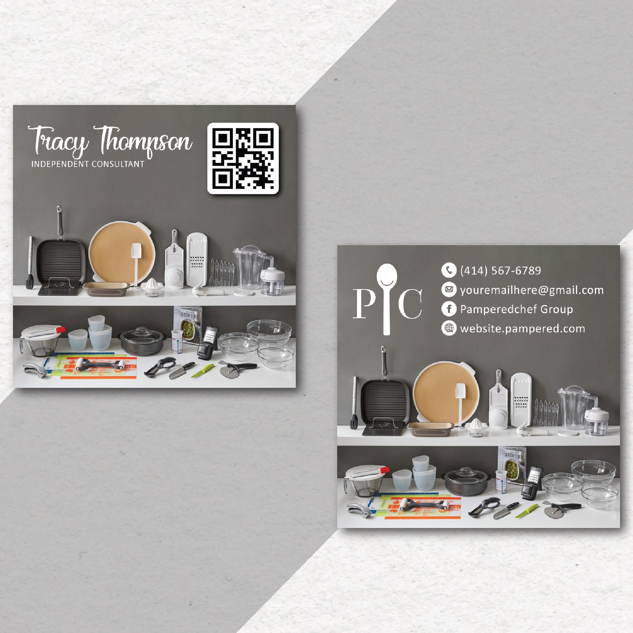 Personalized Pampered Chef Business Cards, Pampered Chef Business Card PPC36
