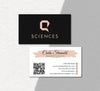 Personalized Q Sciences Business Card, Q Sciences Custom QR Code Cards QS09