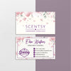 Personalized Scentsy Business Card, Pink Flowers Watercolor Scentsy Business Cards SS20