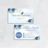 Blue Rose Young Living Business Card, Personalized Young Living Business Cards YL58