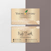 Gold Luxury Business Card, Personalized Young Living Business Cards YL69