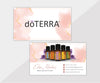 Watercolor Pink Personalized Doterra Business Card, Essential Oils Business Cards DT102