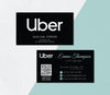 Uber Custom Business Card, Black Uber Driver Card, Personalized Uber Business Cards LY08