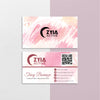 Pink Style Zyia Business Card, Watercolor Personalized Zyia Active QR Code Cards ZA14