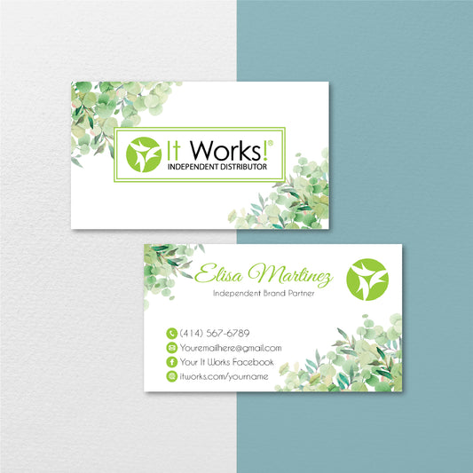 Tropical It Works Business Card, Personalized It Works Business Cards IW15