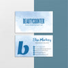Blue Watercolor Beautycounter Business Card, Personalized Beautycounter Business Cards BC102