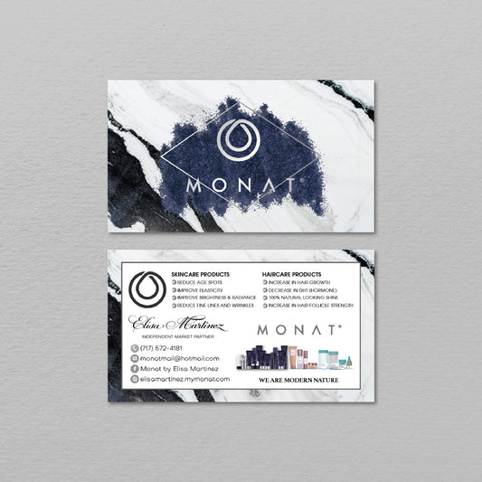Marble Monat Business Card, Personalized Monat Business Cards MN192