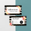 Flowers Chalk Couture Business Card, Personalized Chalk Couture Business Cards CC07