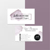 Watercolor Chalk Couture Business Card, Personalized Chalk Couture Business Cards CC08