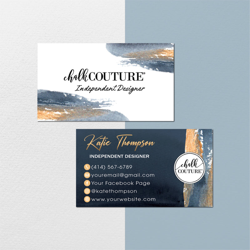 Luxury Chalk Couture Business Card, Personalized Chalk Couture Busines