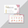 Custom Marble Color Street Business Card, Color Street Application Nail Card CL201