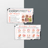 Custom Color Street Business Cards, Personalized Color Street Application Cards CL204