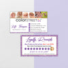 Purple Color Street Marketing Set, Personalized Color Street Cards CL205