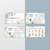 Blue Floral Color Street Business Cards, Color Street Application Cards CL208