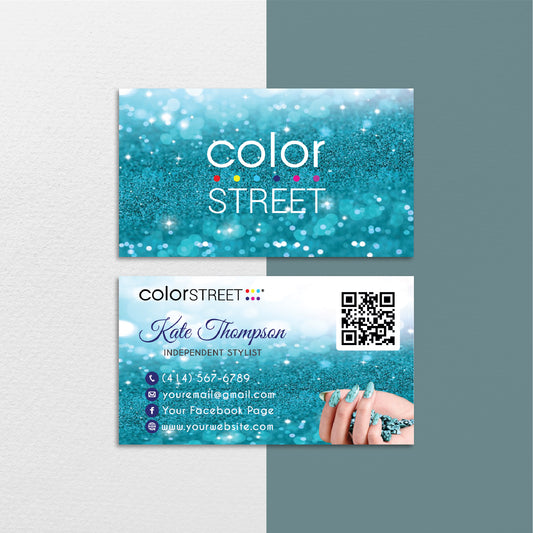 Personalozed Color Street Application Card, Color Street Business Card, CL221