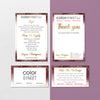 Glitter Color Street Marketing Package, Personalized Color Street Cards CL223