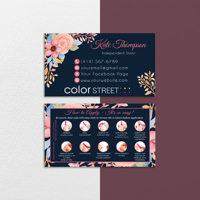 ColorStreet Business Card, Color Street Application Cards CL91