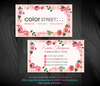 Personalized Color Street Application Cards, Color Street Business Card CL81