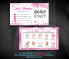 Color Street Business Card, Personalized Color Street Application Cards CL87