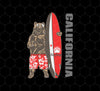 California Bear, Surfboard California, Love California, Surfboard, Png Printable, Digital File